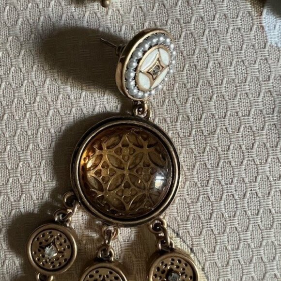 Chico's statement necklace set which includes 1bracelet, 2 pairs of earrings - Picture 7 of 13